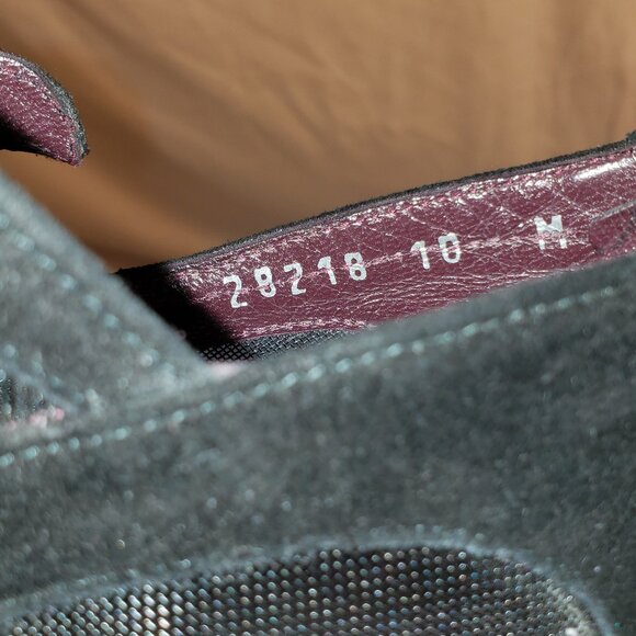 Stuart Weitzman Black Suede Mesh Bootie Heels Size 10M - Picture 8 of 8